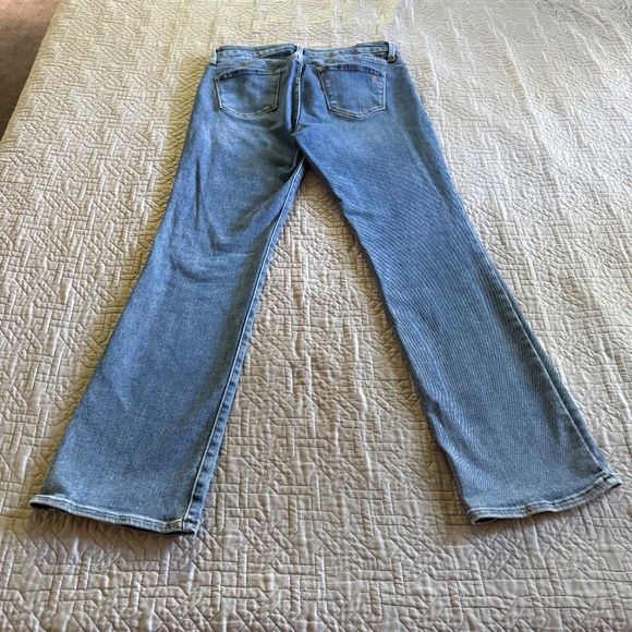 Blanqi Denim Maternity Belly Support Straight Leg Jeans Size 10 Medium Wash - Picture 11 of 16